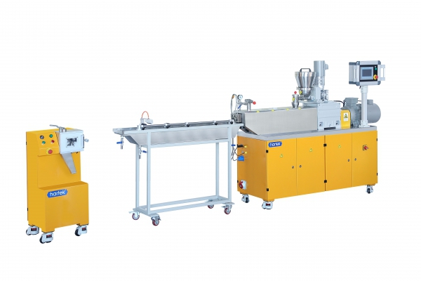 Laboratory Co rotating parallel twin screw extruder