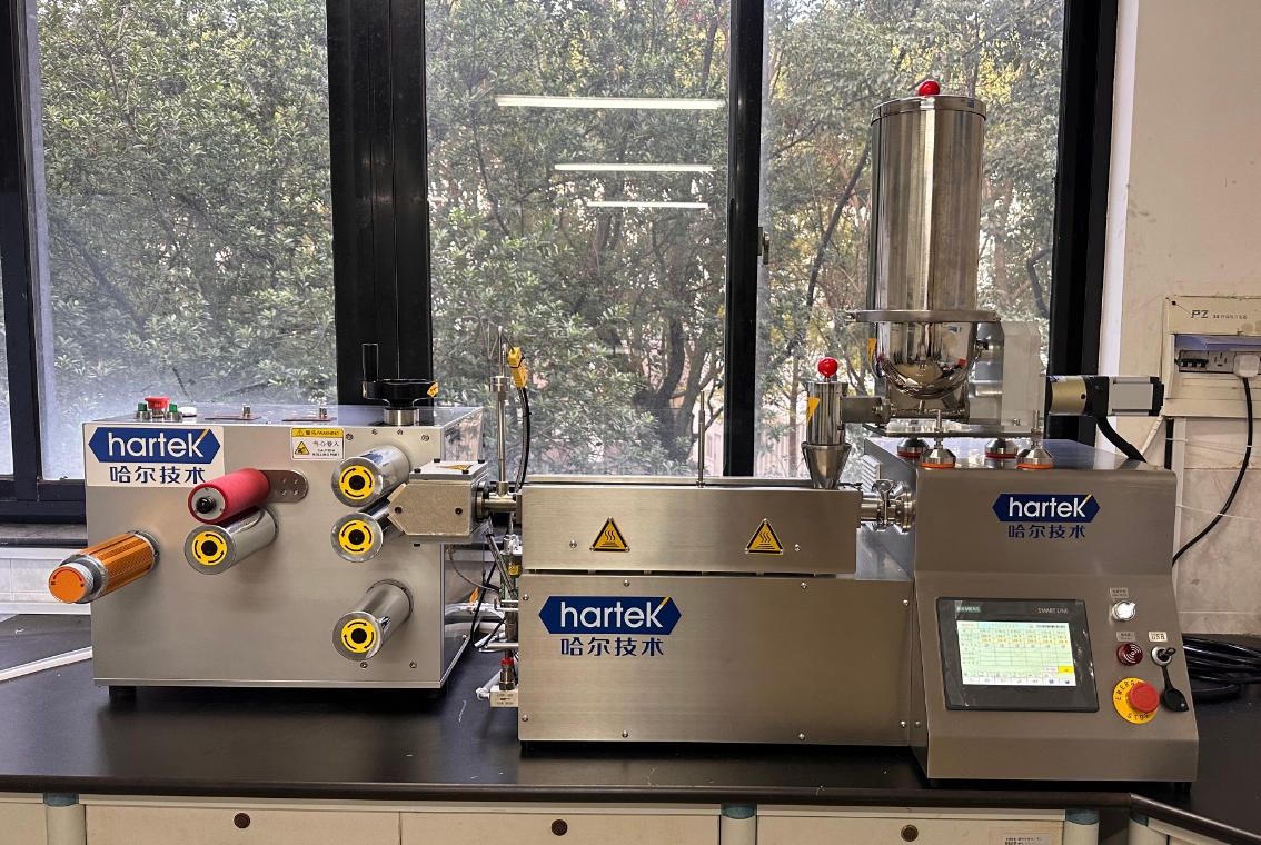 桌面式双螺杆片材挤出实验线
